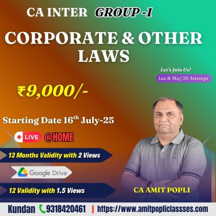 CA Inter-Corporate & Others Laws [REGULAR] July25