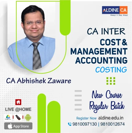 CA Inter Group -2 (New Course)-Cost & Management Accounting (CMA) by CA Abhishek Zaware