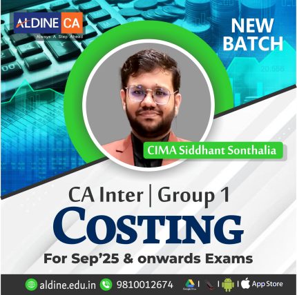CA Inter Gr-2-Cost & Management Accounting (Mar-25 Batch) By CIMA Siddhant Sonthalia