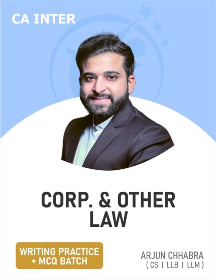 CA Inter Corporate & Other Law (Practice Batch) for Sep 2025